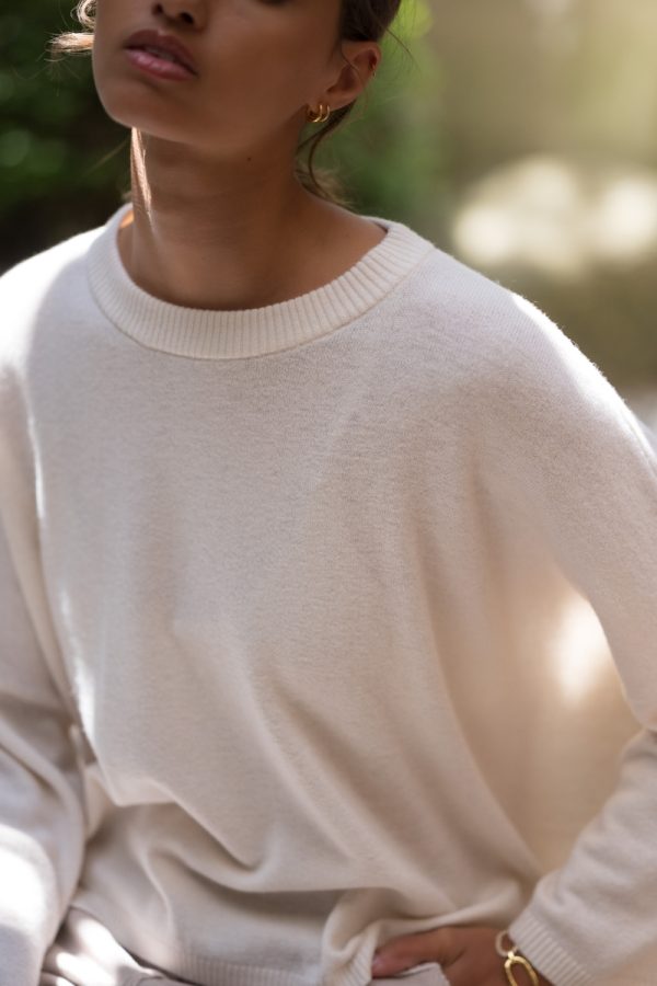 Cooper Sweater with relax crewneck starch