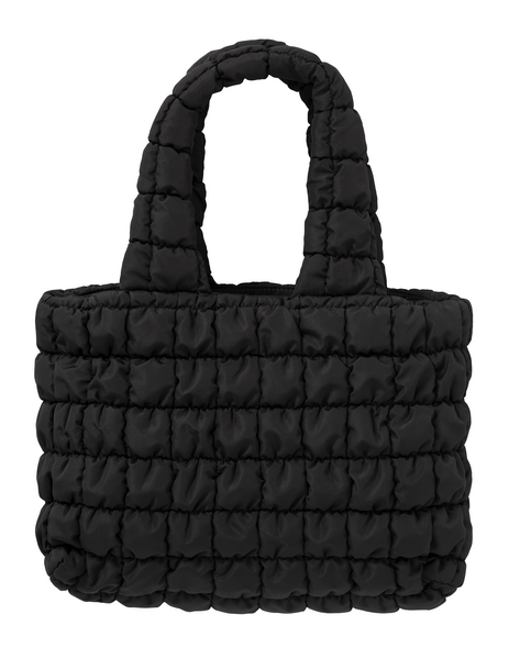 QUILTED SHOPPER black