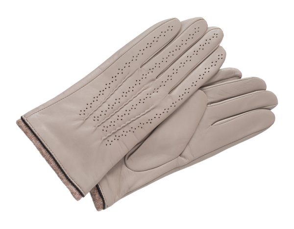 LEATHER GLOVES roasted cashew brown