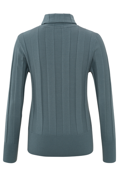 RIBBED SWEATER stormy weather blue