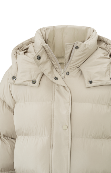 LONG PUFFER JACKET cashmere brown