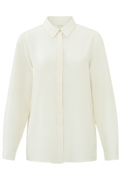 Soft Relaxed Blouse ivory white