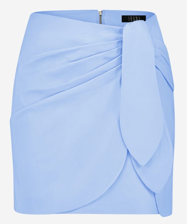 Sazzu Leather Skirt airy blue