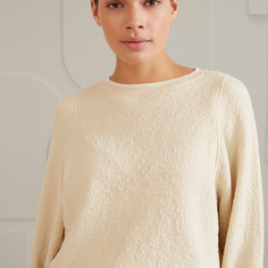 Sweater with contrast color summer sand